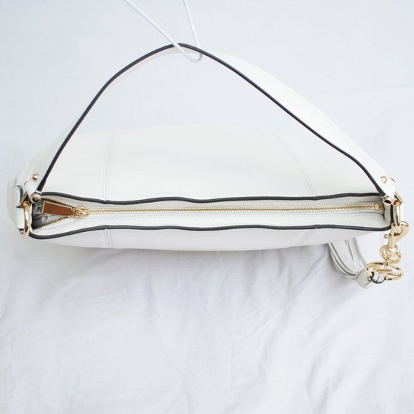 Michael Kors Brooke Hobo Bag Optic White - Picture 2 of 7